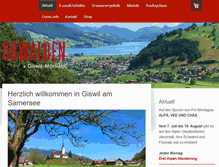 Tablet Screenshot of giswil-tourismus.ch